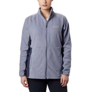 Columbia Basin Trail Fleece Full Zip Top, Chamarras Azul Marino Para Mujer | 210564-CKX